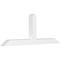 Ekena Millwork Portland Architectural Grade PVC Gable Bracket, 60"W x 22 1/2"H x 4"D x 4"F, 9/12 Pitch GBP060X23X0404POR00 - alternate 1